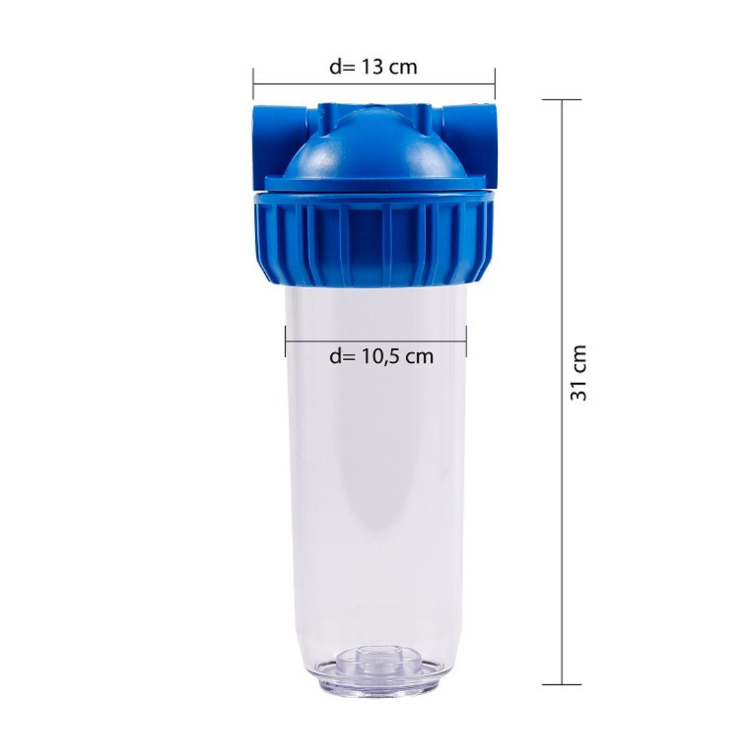 filterhus för sediment 10" hidrotek mått