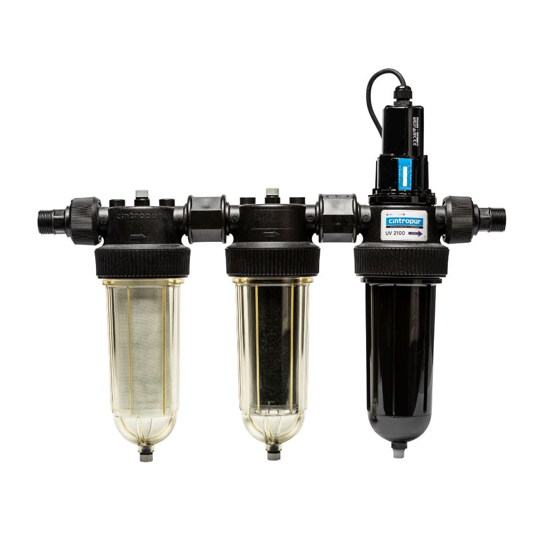 Cintropur vattenfilter trio nw25, Renar vatten i tre steg. Partikelfilter - Kolfilter och UV-filter
