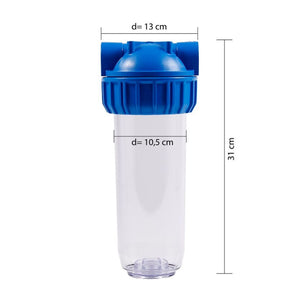 filterhus för sediment 10" hidrotek mått