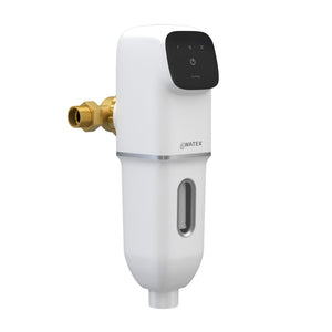 CPFA4 Automatisk vattenfilter  från sidan - Watex. vitt förfilter med display