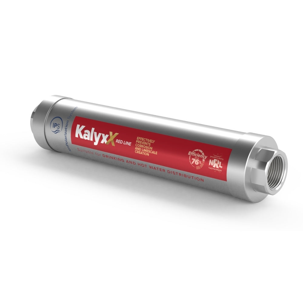 kalyxx redline, grå filtertub med röd etikett