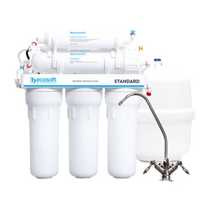 Ecosoft RO 6 omvänd osmosfilter med vattenkran och mineralfilter 1
