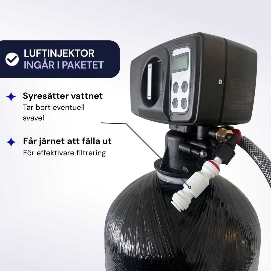 syresättning i järnfilter ventil