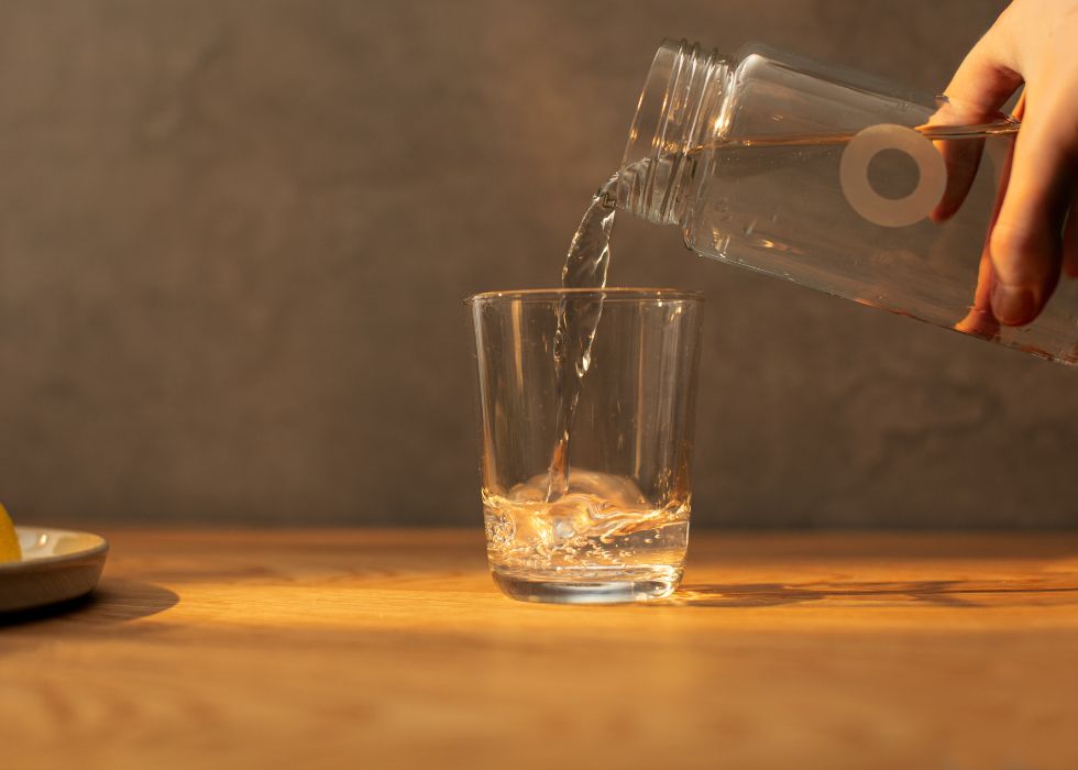 rent vatten i glas