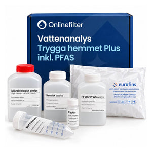 provtagningsmaterial för trygga hemmet plus inkl PFAS 5 flaskor och kylpåse